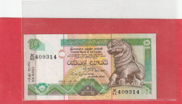 CENTRAL BANK OF SRI LANKA   .  10 RUPEES  .  19-08-1994  .  N°   M/90  409314 .  2 SCANNES  .  BILLET EN BEL ETAT - Sri Lanka