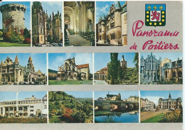 [86] Vienne > Lot 3 CPM - Poitiers - Le Jet D'Eau La Rue Victor Hugo Et L'Hotel De Ville- La Prefecture- - Poitiers