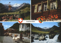 11863921 Adelboden Sessellift Wasserfall Haus Kuehe Adelboden BE - Other & Unclassified