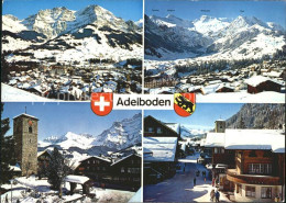 11863904 Adelboden Kirche Wildstrubel Fitzer Tierhoernli Strassenansicht Adelbod - Other & Unclassified