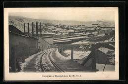 AK Compania Huanchaca, Schienenpartie Im Bergwerk  - Bolivia