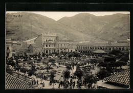 AK Oruro, Park Mit Brunnen Und Säulengängen  - Bolivië