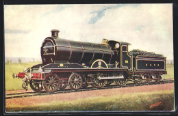 Künstler-AK TC 42-Hull & Barnsley Railway, 4-4-0 Type Engine No. 38  - Trains