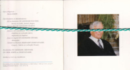 Dirk De Saedeleer-De Crem-Kimpe, Sint-Agatha-Berchem 1914, Roeselare 1994. Foto - Obituary Notices