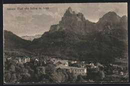 Cartolina Siusi Allo Sciliar, Ortsansicht Mit Bergpanorama  - Andere & Zonder Classificatie