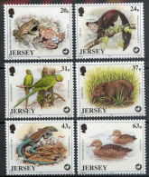 Jersey 1997 MiNr. 799 - 804  WILDLIFE PRESERVATION TRUST VI  Animals Birds Reptiles Frogs 6v MNH**  8.50 € - Jersey