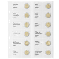 Lindner Vordruckblatt Publica M Für 2 Euro-Gedenkmünzen MU2E29 Neu - Material