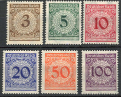 Deutsches Reich, 1923, 338-43, Postfrisch - Altri & Non Classificati