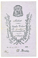 Distribution Publique Des Délivrances Du Petit Séminaires De GRENOBLE Isère Du 14 Août 1849  4a Classis - Diplomas Y Calificaciones Escolares