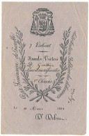Distribution Publique Des Délivrances Du Petit Séminaires De GRENOBLE Isère Du 11 Mars 1852  1a Classis - Diplômes & Bulletins Scolaires