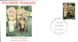 POLYNESIE FDC 1982 FOLKLORE - FDC