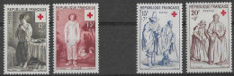 FRANCE Croix Rouge N°1089 Et 1090 ** + N°1140 Et 1141 **  Neufs Sans Charnière MNH - Nuovi
