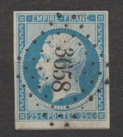 LUXE Avec TRAIT De BURIN N°15 - 1853-1860 Napoléon III