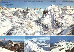 11862553 Engelberg OW Panoramakarte Teilansichten Engelberg - Sonstige & Ohne Zuordnung