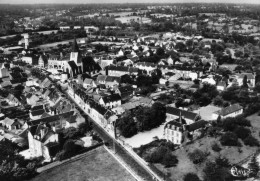 CPSM  CERENCES - Vue Générale Aérienne; Rue De La Gare. - Altri & Non Classificati