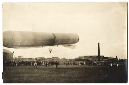 Fotografie M. Branger, Paris, Zeppelin, Erste Flugversuche Mit Französischen Zeppelin  - Aviation