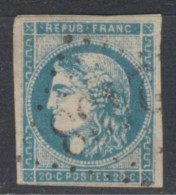 BELLE NUANCE PROFONDE  Du N°45C Tirant Sur Le BLEU OUTREMER Du 46A BE - 1870 Ausgabe Bordeaux