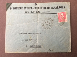 Enveloppe Publicitaire / Société Minière Et Métallurgique De Penarroya / Ceilhes / Hérault / 194? - 1950 - ...