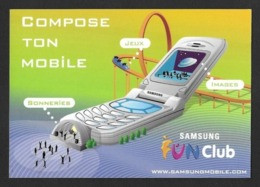 CPM.   Cart'Com.    Mobile Samsung Fun Club.   Téléphone.   Postcard. - Advertising