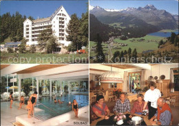 11862142 Sils Maria Graubuenden Clubhotel Schweizerhof Hallenbad Gastraum Sils/S - Autres & Non Classés