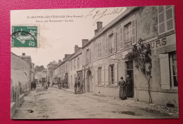 87 - ST. SULPICE-LES-FEUILLES   HOTEL DES VOYAGEURS - LA RUE - Saint Sulpice Les Feuilles