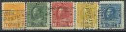 CANADA - 1922, KING GEORGE V STAMPS SET OF 5, USED. - Oblitérés