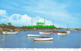 R582088 Christchurch Priory From The River Stour. Valentine. Valchrome - Monde