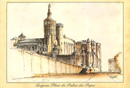 AVIGNON Place Du Palais Des Papes 17(scan Recto Verso)MF2703 - Avignon (Palais & Pont)