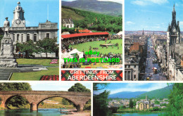 R582090 Greetings From Aberdeenshire. Braemar Games. Unverurie. Town Hall. Aberd - Monde