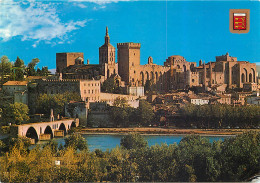 AVIGNON "cité Des Papes" Vue Générale Pont St Bénézet Notre Dame Des Doms Et Le Palais 27 (scan Recto Verso)MF2706 - Avignon (Palais & Pont)