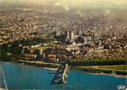 AVIGNON Vue Aérienne Du Chateau Des Papes Et Du Pont St Bénézet 21(scan Recto Verso)MF2708 - Avignon (Palais & Pont)