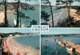 CROZON MORGAT La Grande Plage La Plage Du Porzic Et Le Port De Peche 6(scan Recto Verso)MF2710 - Crozon