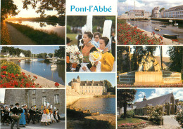 PONT L ABBE Coiffe Bigoudenne Le Port Le Chtaeau Des Barons 27(SCAN RECTO VERSO)MF2713 - Pont L'Abbe