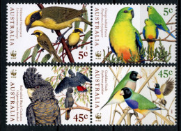 Australia 1998 MiNr. 1744 - 1747  Australien Birds Parrots WWF 4v  MNH**  4.50 € - Unused Stamps
