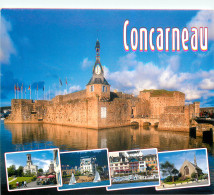 CONCARNEAU La Ville Close Le Port Et L Eglise Notre Dame De Lorette 20(SCAN RECTO VERSO )MF2714 - Concarneau