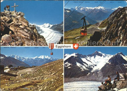 11856653 Eggishorn Jungfraugebiet Kuehboden Walliseralpen Gondelbahn Aletschhorn - Other & Unclassified