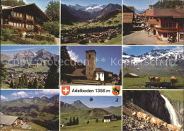 11856644 Adelboden Panorama Kirche Dorfpartien Adelboden BE - Sonstige & Ohne Zuordnung