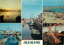 AUDIERNE Lever De Soleil Le Port La Plage Au Fond Le Raoulic 23( SCAN RECTO VERSO)MF2717 - Audierne