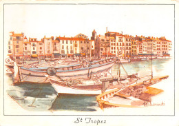 SAINT TROPEZ  Le Port Dessin D' Ochiminati  16 (scan Recto Verso)MF2718BIS - Saint-Tropez