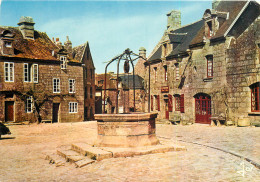 La Place De LOCRONAN Le Vieux Puits Et Les Maisons Renaissance 7(scan Recto Verso)MF2721 - Locronan