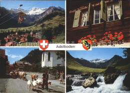 11856548 Adelboden Selbahn Dorfpartie Viehtrieb Wildwaser Adelboden BE - Sonstige & Ohne Zuordnung