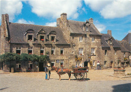 LOCRONAN Les Maison De Pierre Du XVIIe S. Et L' Attelage Qui Permet De Visiter La Ville 15(scan Recto Verso)MF2724 - Locronan