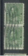 CANADA - 1922, KING GEORGE V  PAIR OF STAMPS, USED. - Gebruikt