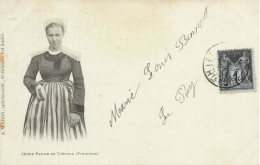 Trévoux Tréguignec * 1901 * Jeune Femme Côtes Du Nord * Coiffe Costume Coiffes - Other & Unclassified