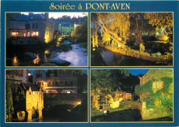 PONT AVEN Eclairage Nocturne Sur Les Bords De L Aven 18(scan Recto Verso)MF2725 - Pont Aven