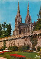 QUIMPER Les Remparts Et La Cathedrale St Corentin 25(scan Recto Verso)MF2727 - Quimper