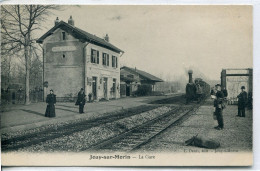 - 77-SEINE Et MARNE - JOUY-SUR-MORIN -La Gare - Stations With Trains