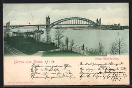 AK Bonn, Neue Rheinbrücke Mit Uferpromenade  - Bonn