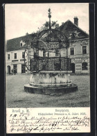 AK Bruck A. M., Hauptplatz Und Historischer Brunnen A. D. Jahre 1626  - Andere & Zonder Classificatie