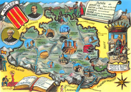 09 Carte Map Plan Du Département De L'Ariège   30(scan Recto Verso)MF2734UND - Ax Les Thermes